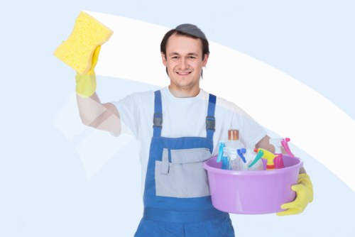 At-home rug cleaning with vacuum and spot treatment